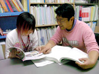 進路指導室の様子